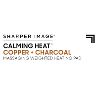 Sharper Image Calming Weighted Heating Pad with Copper + Charcoal