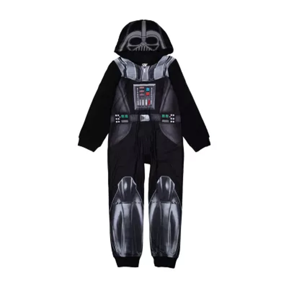 Disney Collection Little & Big Boys Microfleece Star Wars Long Sleeve One Piece Pajama