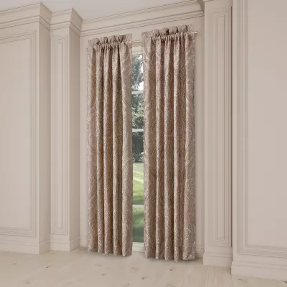 Queen Street Fresno Blackout Rod Pocket Set of 2 Curtain Panel