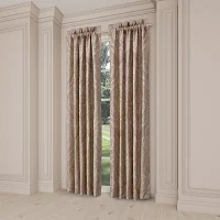 Queen Street Fresno Blackout Rod Pocket Set of 2 Curtain Panel