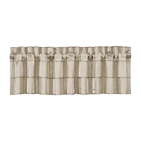 Queen Street Benton Flax Rod Pocket Tailored Valance