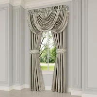 Queen Street Perugia Rod Pocket Waterfall Valance