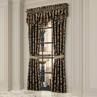 Queen Street La Grande Onyx Blackout Rod Pocket Set of 2 Curtain Panel