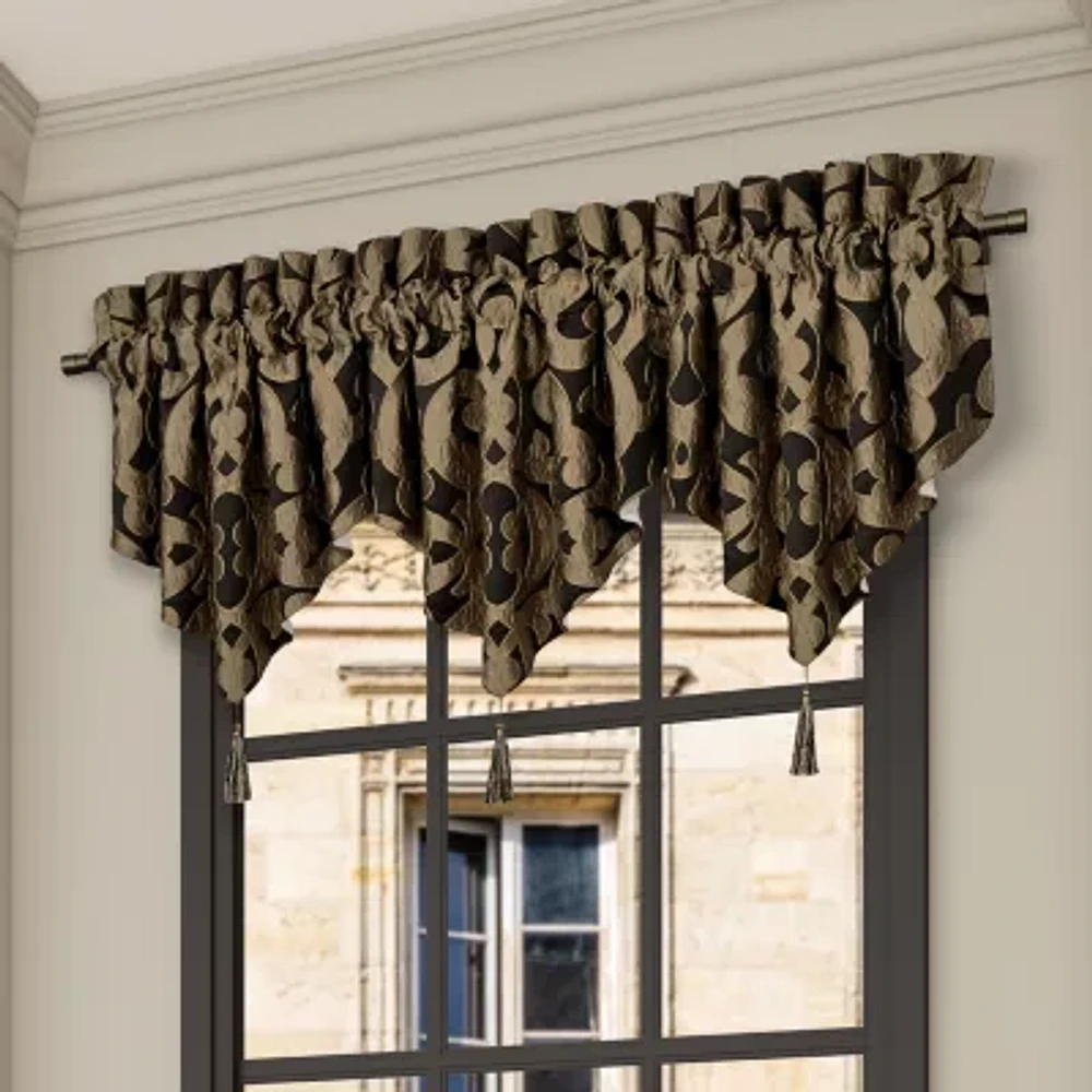 Queen Street La Grande Onyx Rod Pocket Ascot Valance