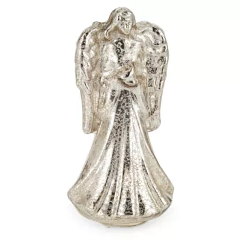 North Pole Trading Co. 13" Mercury Angel Christmas Tabletop Decor