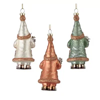 North Pole Trading Co. Woodland Gnomes Set 3-pc. Christmas Ornament