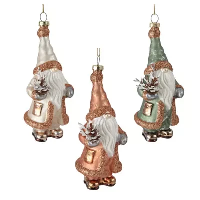 North Pole Trading Co. Woodland Gnomes Set 3-pc. Christmas Ornament