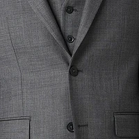 Collection By Michael Strahan Sharkskin Mens Stretch Fabric Modern Fit Suit Vest