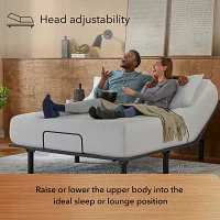 Serta Perfect Sleeper Blue Lagoon Nights 13.5" Plush Tight Top - Mattress + Adjustable Base