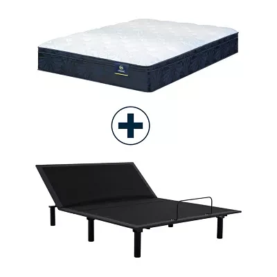 Serta Classic Andria 12.5" Plush Euro Top - Mattress + Adustable Base