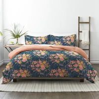 Casual Comfort Banquet Floral Lightweight Reversible Comforter Set