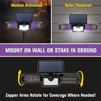 Bell + Howell Monster Solar Zapper 2-in-1 Floodlight Solar Bug Zapper