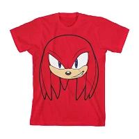 Little & Big Boys Knuckles Crew Neck Short Sleeve Sonic the Hedgehog Graphic T-Shirt