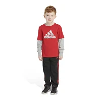 adidas Little Boys 2-pc. Pant Set