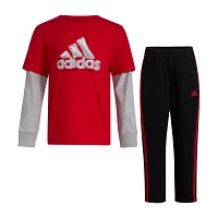 adidas Little Boys 2-pc. Pant Set