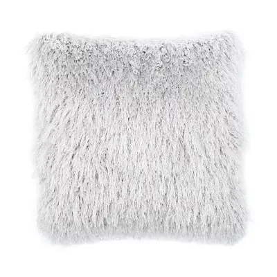 Safavieh Shag Modish Metallic Square Throw Pillows