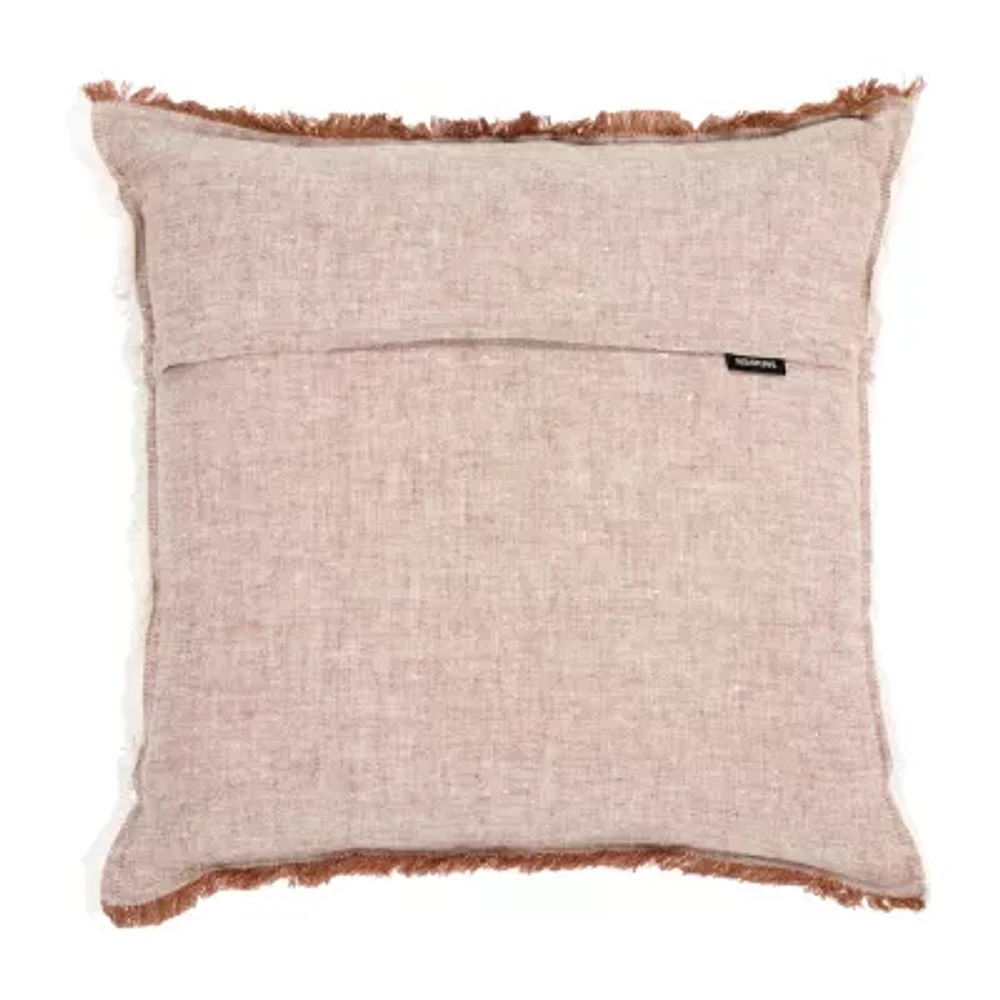 Safavieh Theia Linen Square Throw Pillow