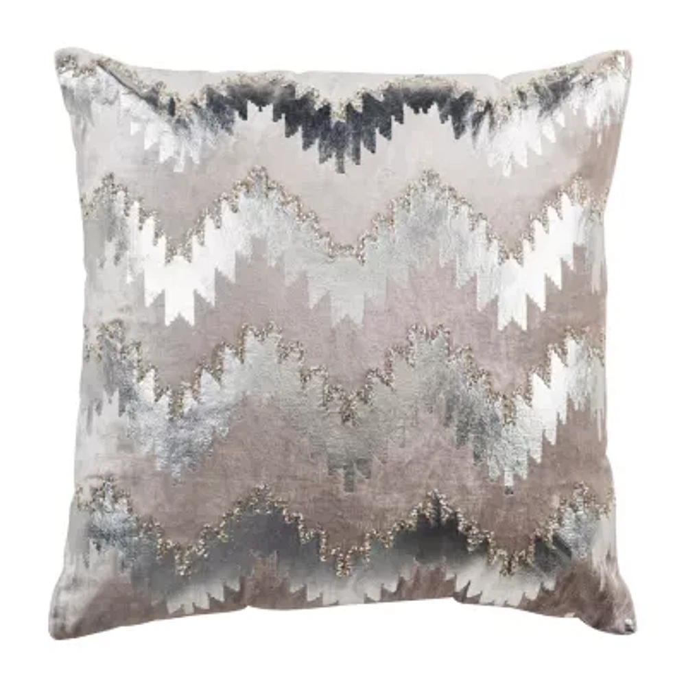 Safavieh Sophia Flamestitch Square Throw Pillow