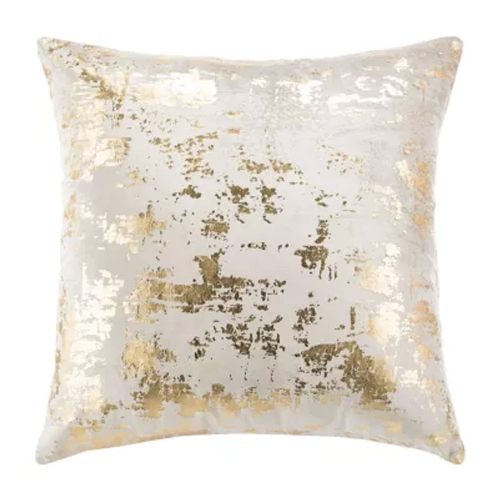 Safavieh Edmee Metallic Square Throw Pillows