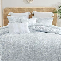 Peri Home Ikat Eyelet 3-pc. Midweight Down Alternative Comforter Set