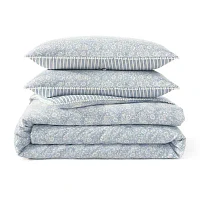 Peri Home Ikat Eyelet 3-pc. Midweight Down Alternative Comforter Set