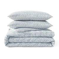 Peri Home Ikat Eyelet 3-pc. Duvet Cover Set