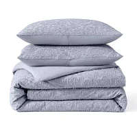 Peri Home Floral Cutwork 3-pc. Midweight Down Alternative Comforter Set