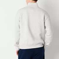 Xersion Quick Dry Cotton Fleece And Moisture Wicking Mens Mock Neck Long Sleeve Sweatshirt