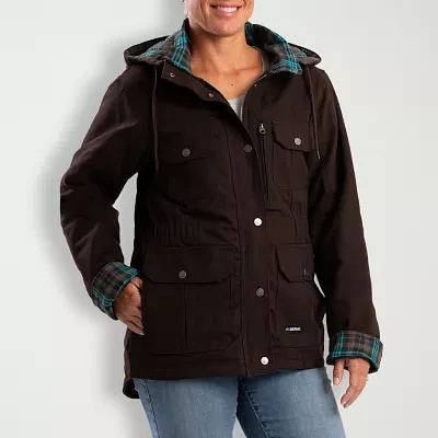 Berne Softstone Quilted Barn Womens Hooded Plus Tall Midweight Work Jacket