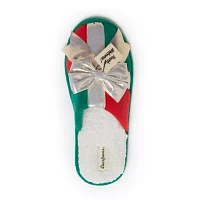 Dearfoams Holiday Novelty Scuff Unisex Adult Slip-On Slippers