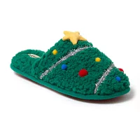 Dearfoams Holiday Novelty Scuff Unisex Adult Slip-On Slippers