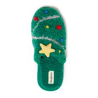 Dearfoams Holiday Novelty Scuff Unisex Adult Slip-On Slippers