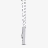 Diamond Blossom Womens 1/4 CT. T.W. Lab Grown White Diamond Sterling Silver Chevron Necklaces