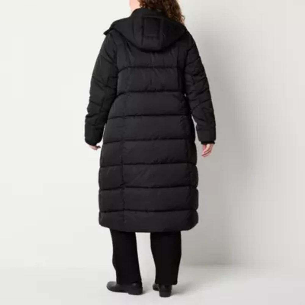 St. John's Bay Womens Plus Heavyweight Puffer Jacket