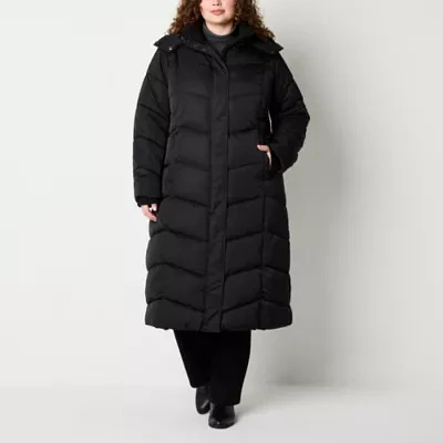 St. John's Bay Womens Plus Heavyweight Puffer Jacket