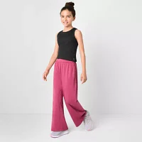 Xersion Little & Big Girls Buttery Soft Wide Leg Pull-On Pants