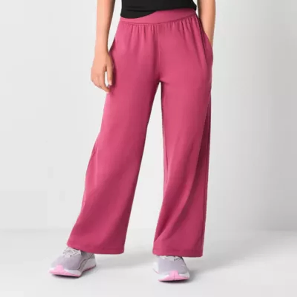 Xersion Little & Big Girls Buttery Soft Wide Leg Pull-On Pants