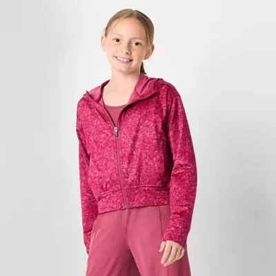 Xersion Little & Big Girls Moisture Wicking Buttery Soft Zipper Hoodie