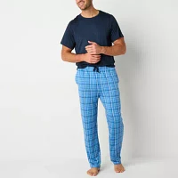 Ande Mens Crew Neck Short Sleeve 2-pc. Pant Pajama Set