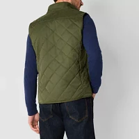St. John's Bay Quilted Riding Mens Puffer Vest