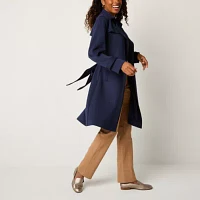 Liz Claiborne Lightweight Womens Trench Coat