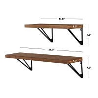 Safavieh 36" X 7.5" Banria 2-pc. Wall Shelf