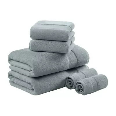 Madison Park Signature Turkish Oversized Cotton Solid 6-pc. Bath Towel Set