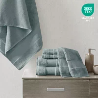 Madison Park Signature Turkish Oversized Cotton Solid 6-pc. Bath Towel Set