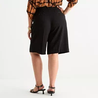 Worthington Womens Bermuda Short-Plus