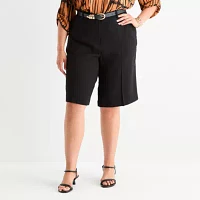 Worthington Womens Bermuda Short-Plus
