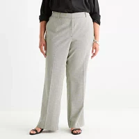 Worthington Plus Womens High-Rise Modern Trouser