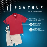 PGA TOUR® Short Sleeve Airflux Solid Polo- Big & Tall