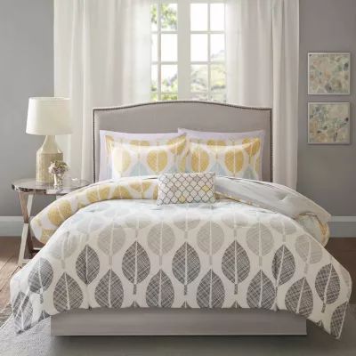 Madison Park Essentials Pelham Bay Complete Comforter & Cotton Sheet Set