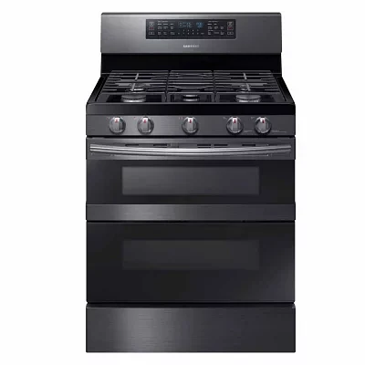 Samsung 5.8 cu. ft. Smart Wi-Fi Enabled Flex Duo™ with Dual Door Freestanding Gas Range